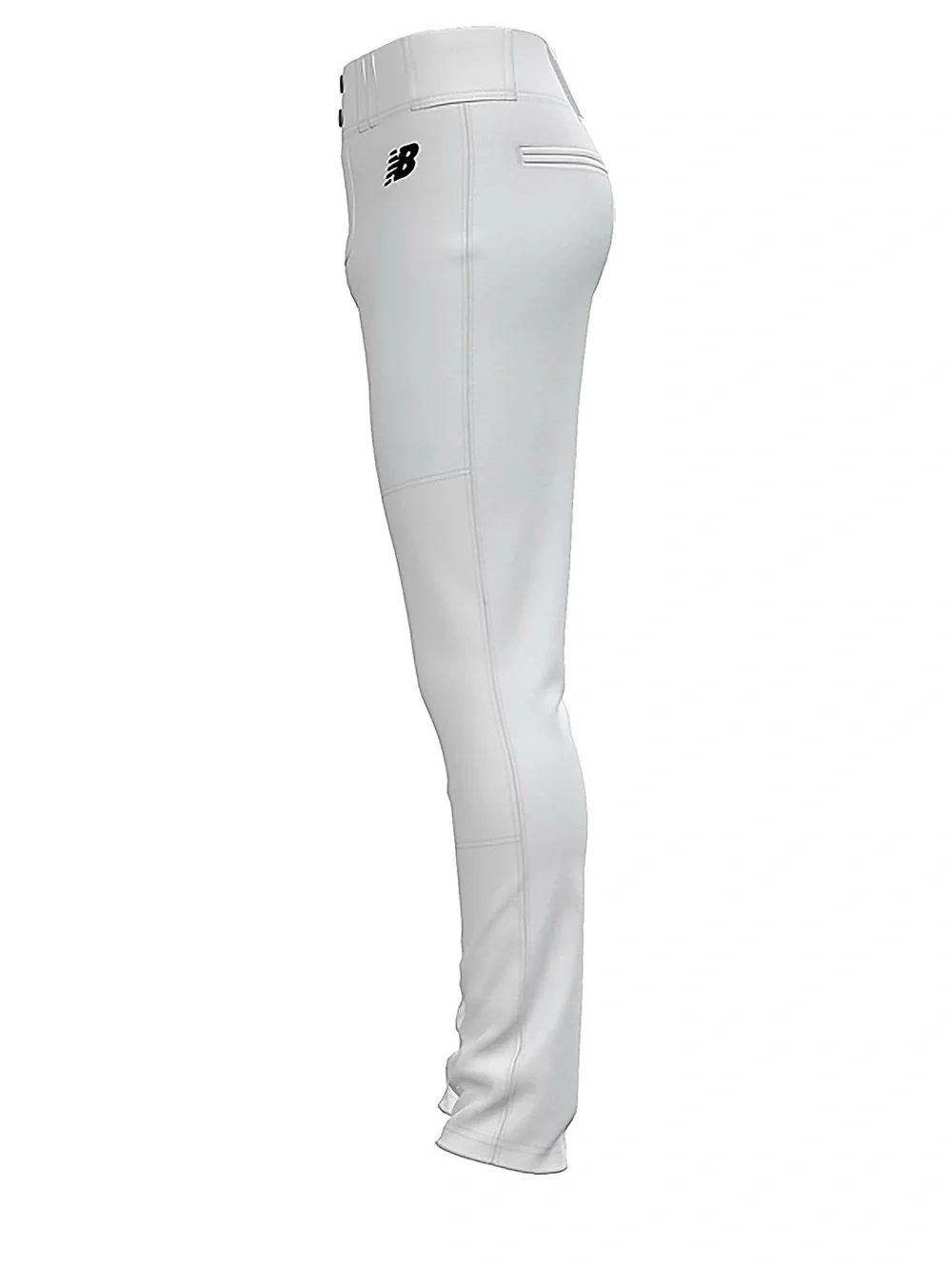 New Balance White Kids' Stretch Baseball Leggings